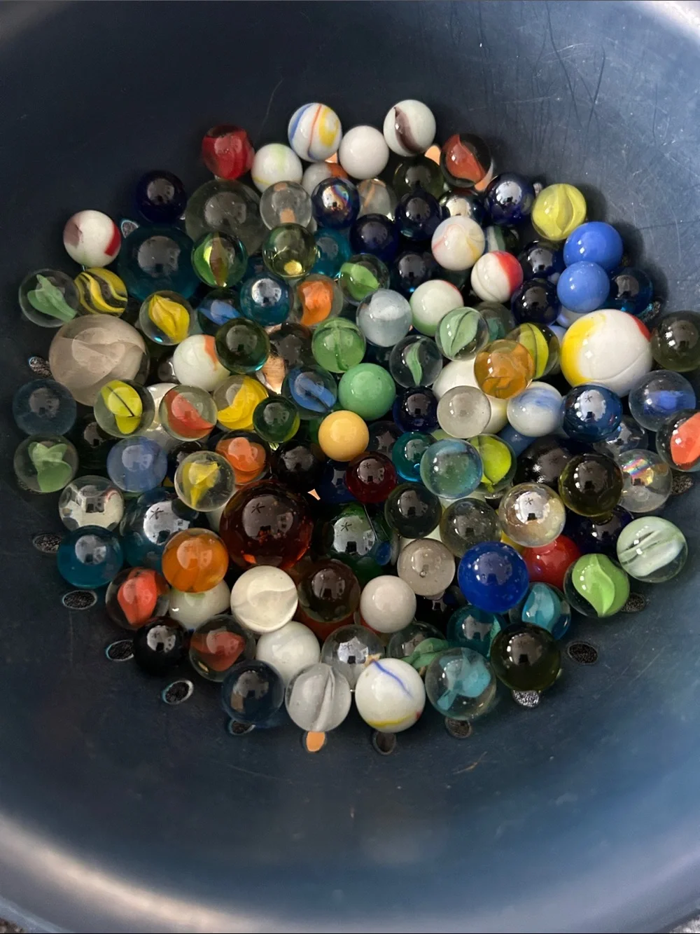 Mixed Glass Marbles Collection - Multicolor - Picture 2 of 4